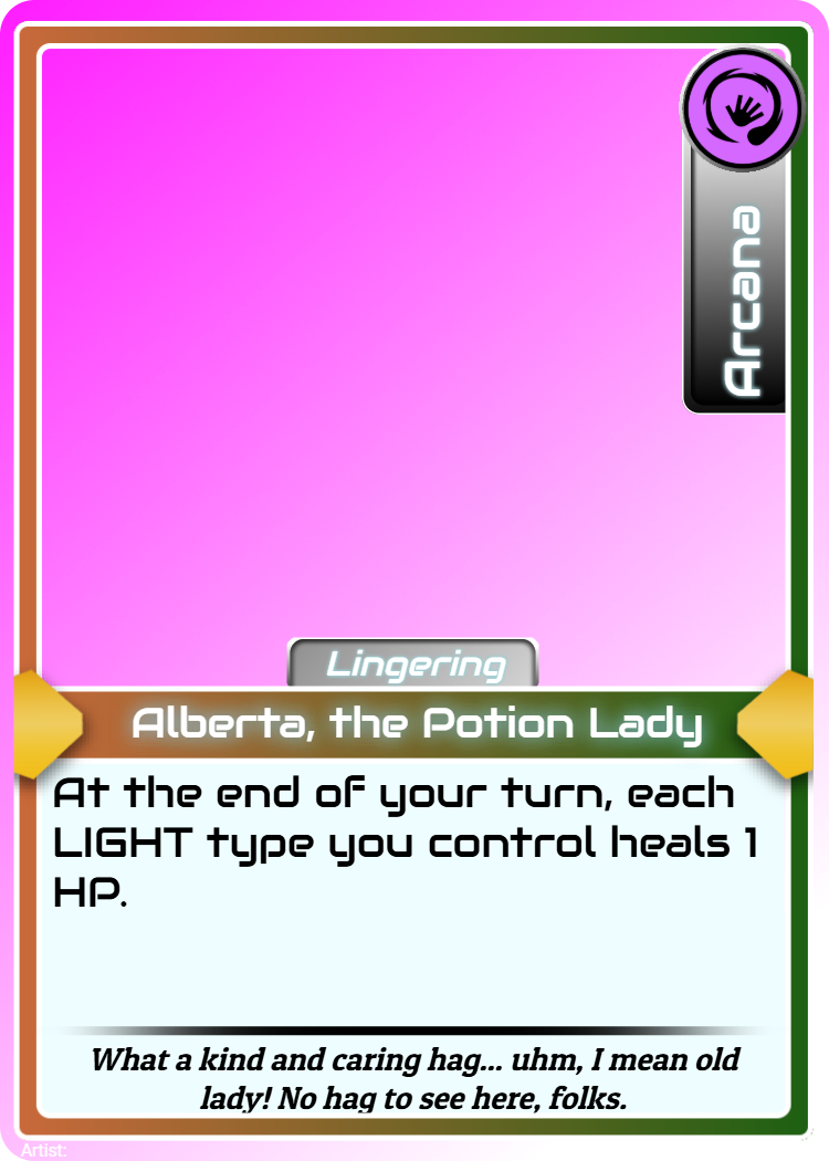 Alberta, the Potion Lady